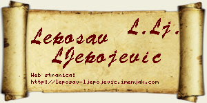 Leposav LJepojević vizit kartica